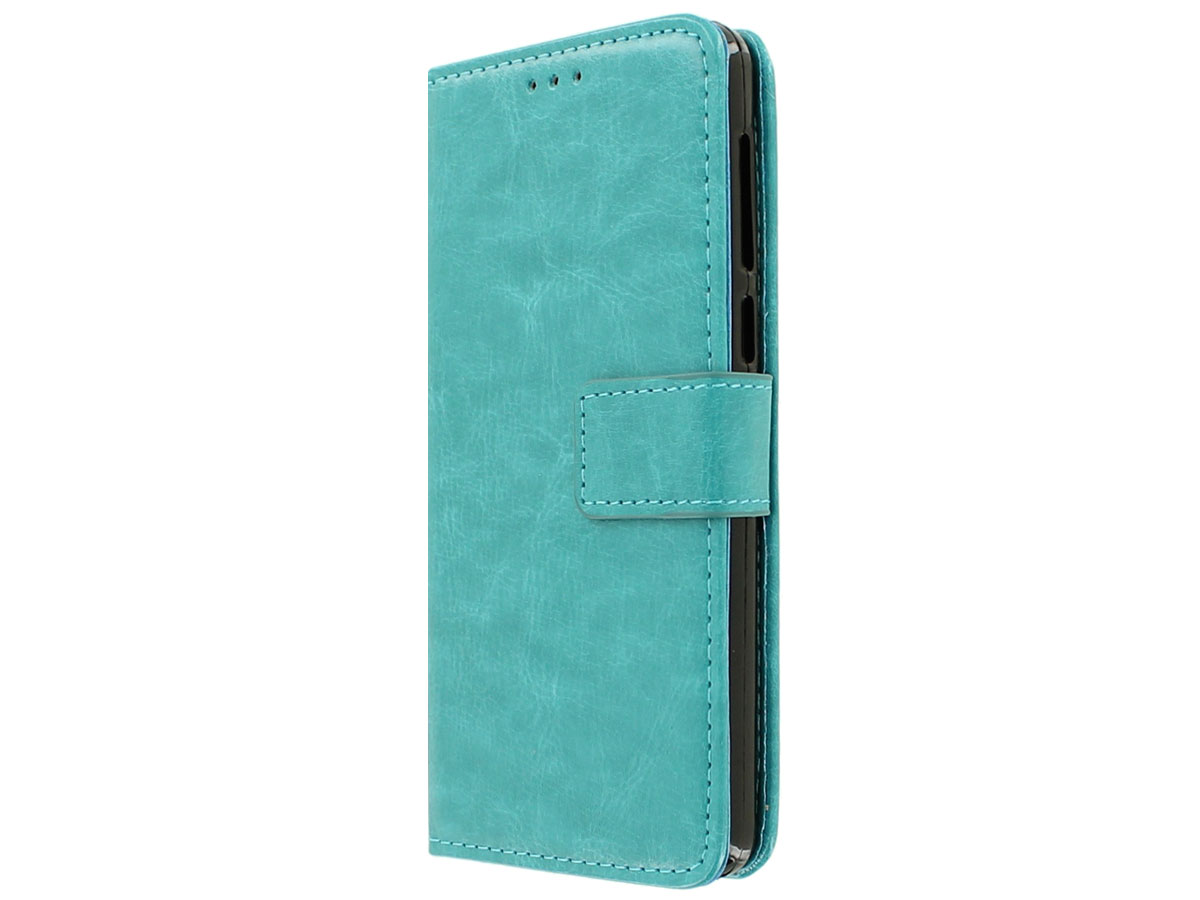 Wallet Bookcase Turquoise - Alcatel A5 LED hoesje