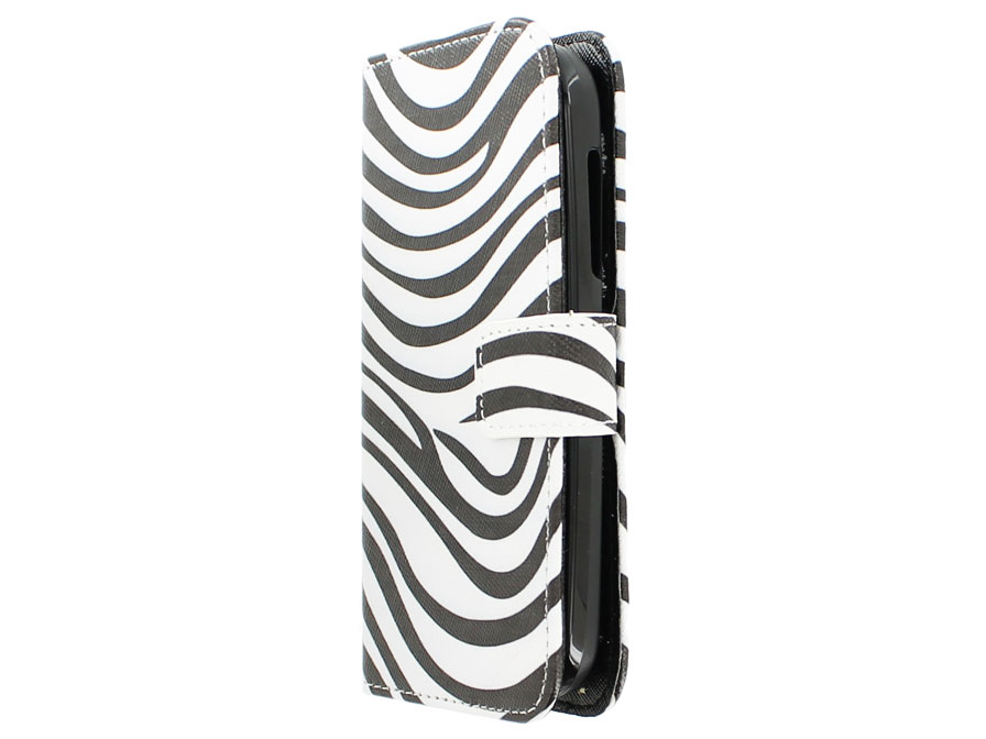 Zebra Book Case Hoesje voor Alcatel OneTouch Pop C5
