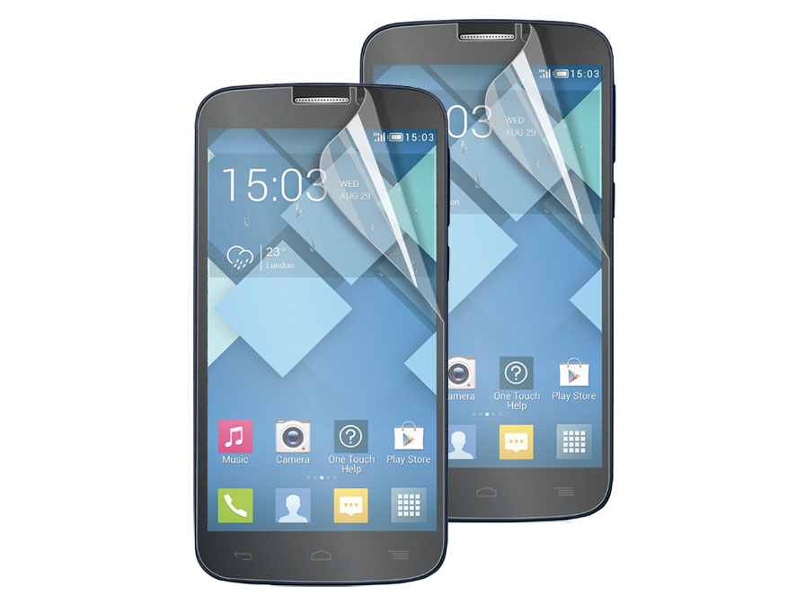 Muvit Screenprotector Glossy & Matte voor Alcatel One Touch Pop C7