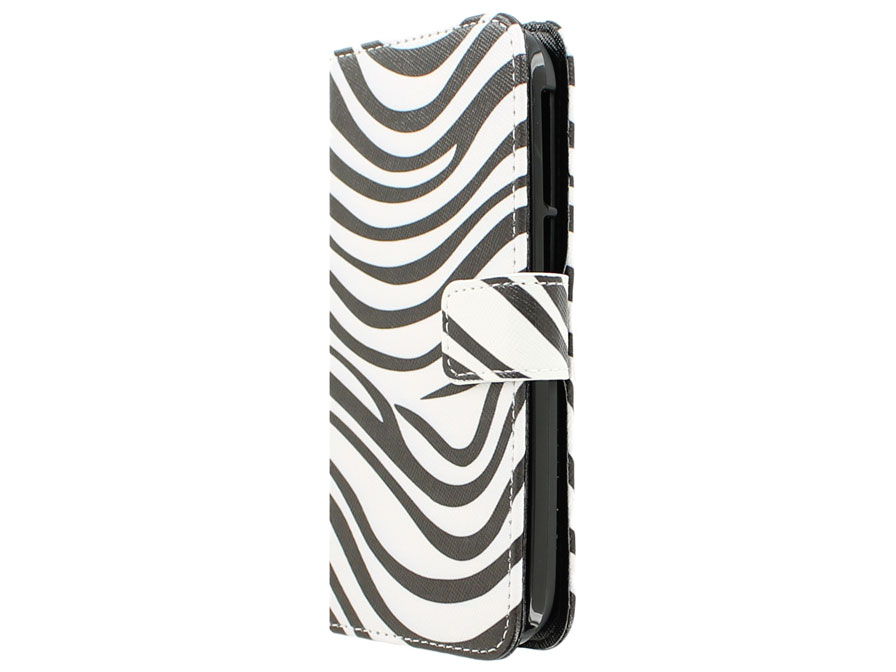 Zebra Book Case Hoesje voor Alcatel OneTouch Pop C7