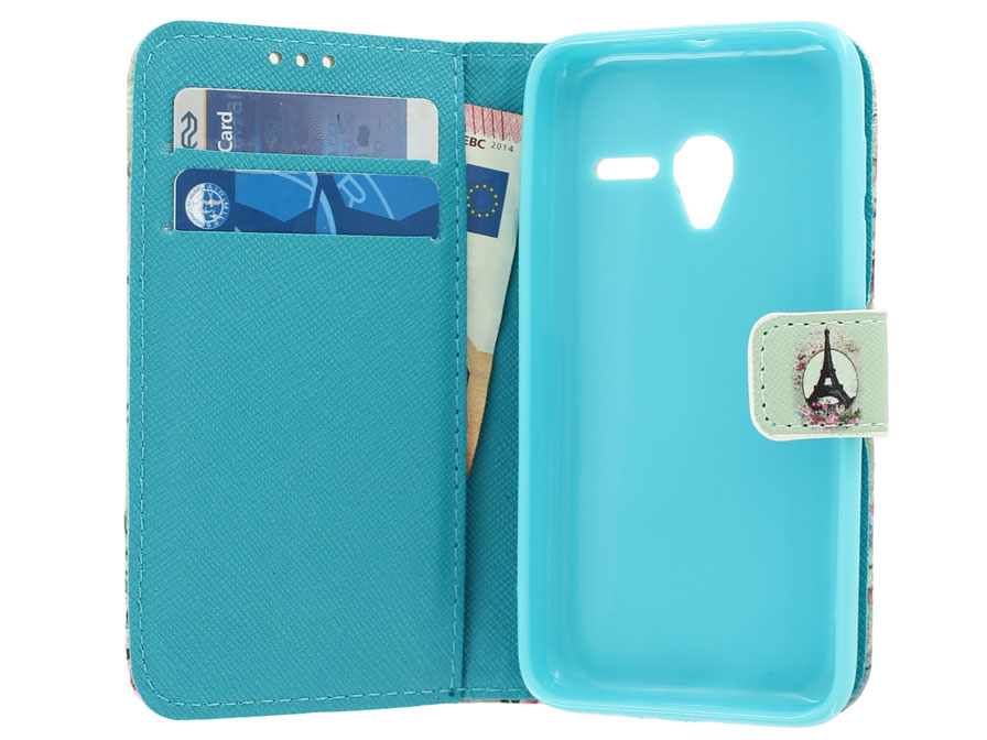 Retro Paris Book Case - Alcatel PIXI 3 4.5 hoesje