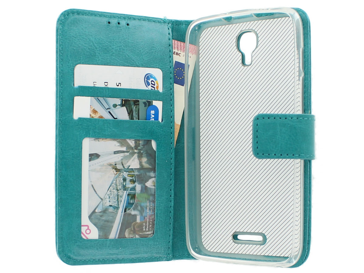 Bookcase Turquoise - Alcatel Pixi 4 (5) 3G 5010D hoesje