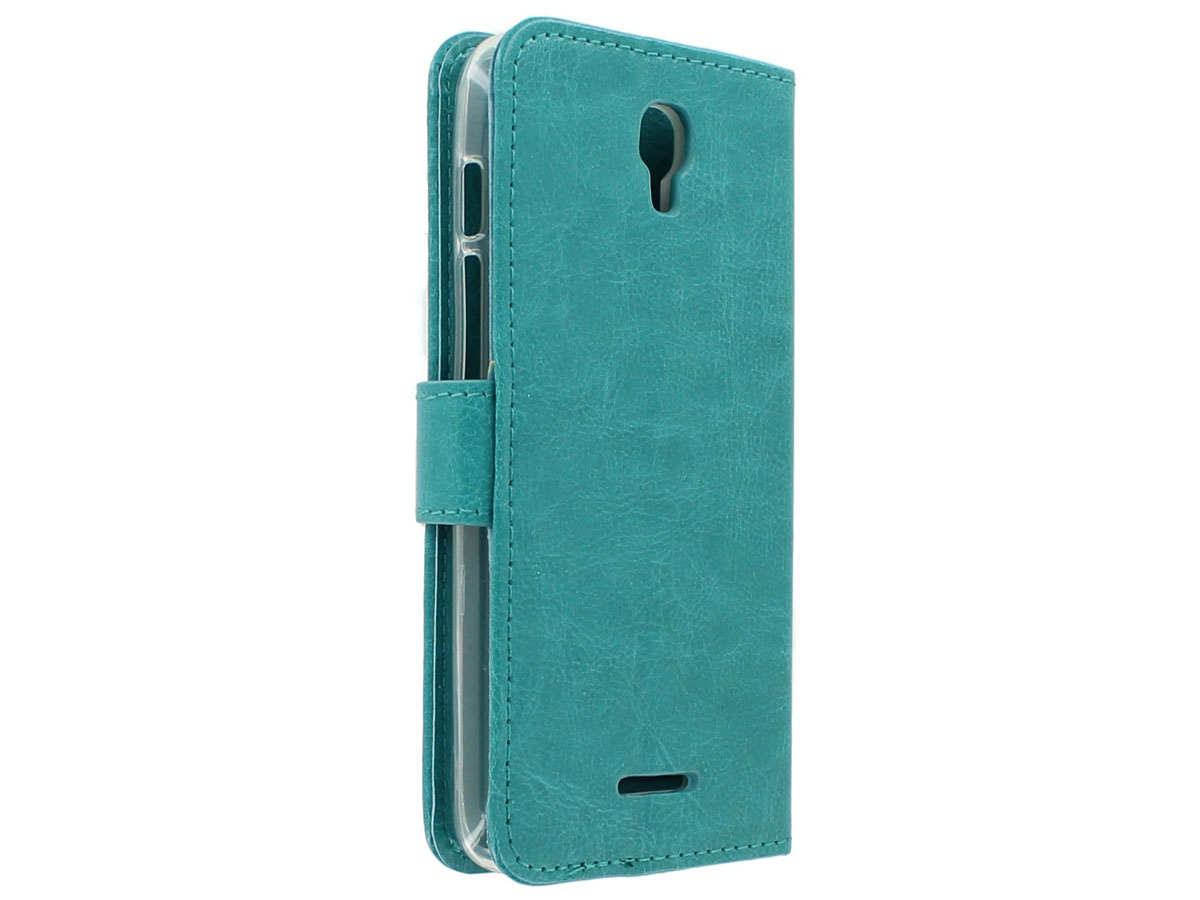 Bookcase Turquoise - Alcatel Pixi 4 (5) 3G 5010D hoesje
