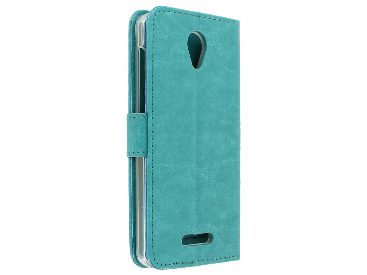 Bookcase Turquoise - Alcatel Pop 4 hoesje
