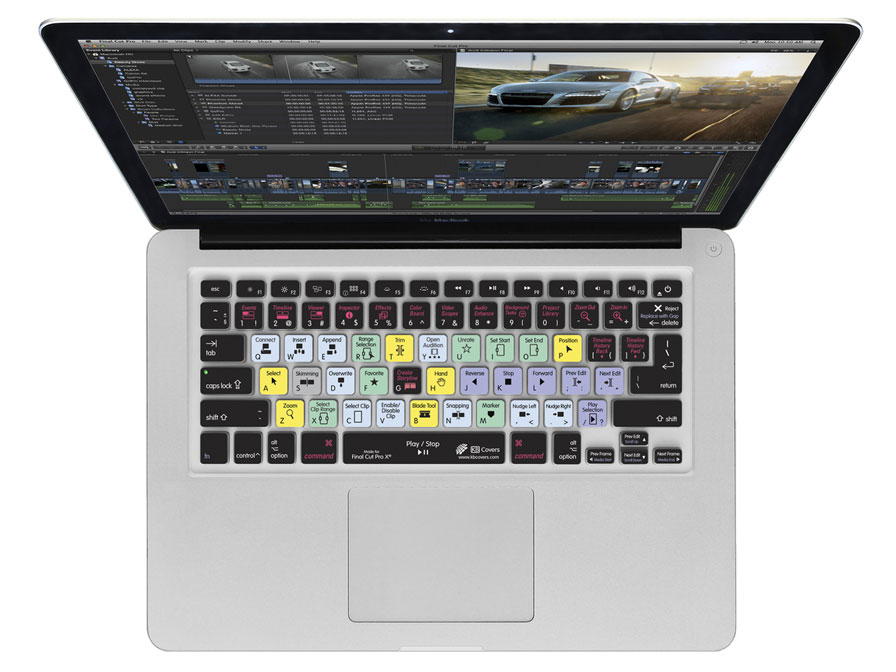 Final Cut Pro X - Keyboard Cover voor Apple toetsenbord