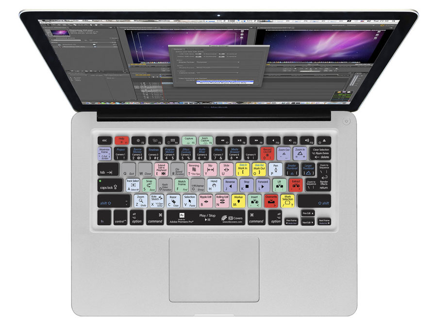 Adobe Premiere Pro - Keyboard Cover voor Apple toetsenbord