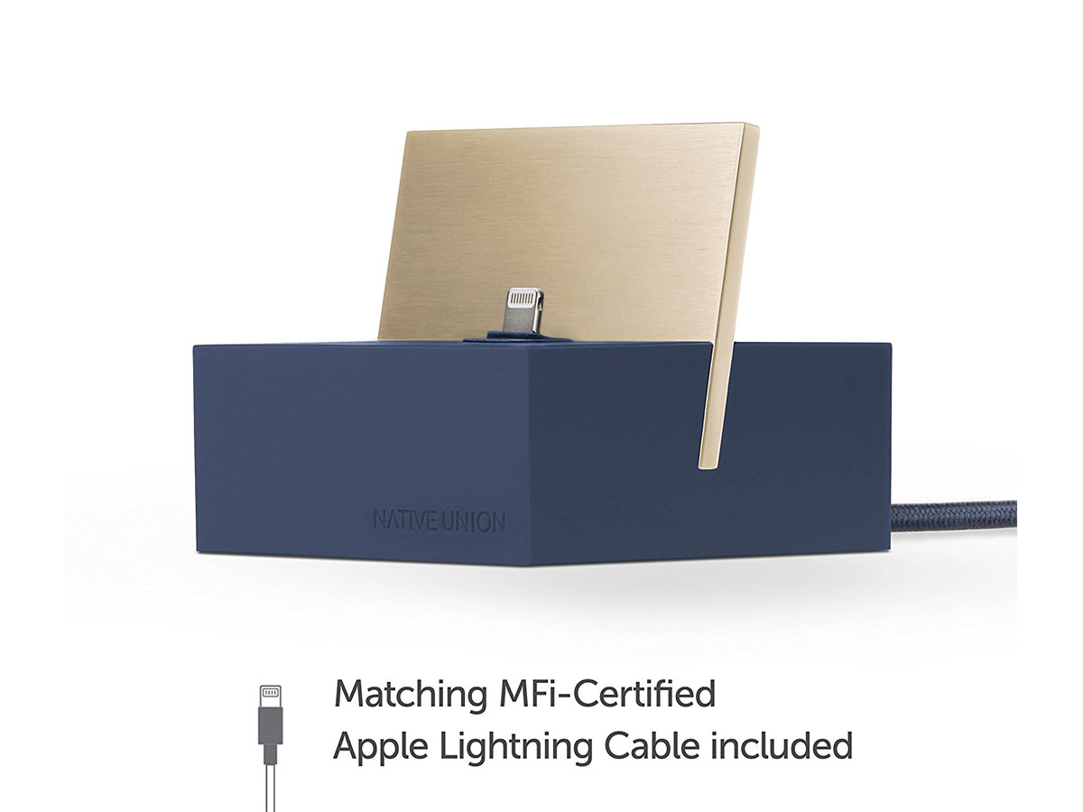 Native Union DOCK+ Navy Lightning iPhone/iPad Dock
