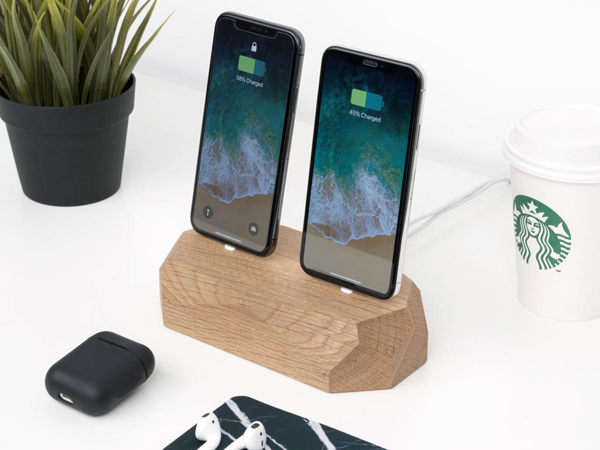 Oakywood Dual Dock Oak - Houten Dual Lightning Dock