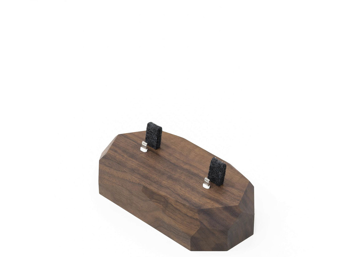 Oakywood Dual Dock Walnut - Houten Dual Lightning Dock