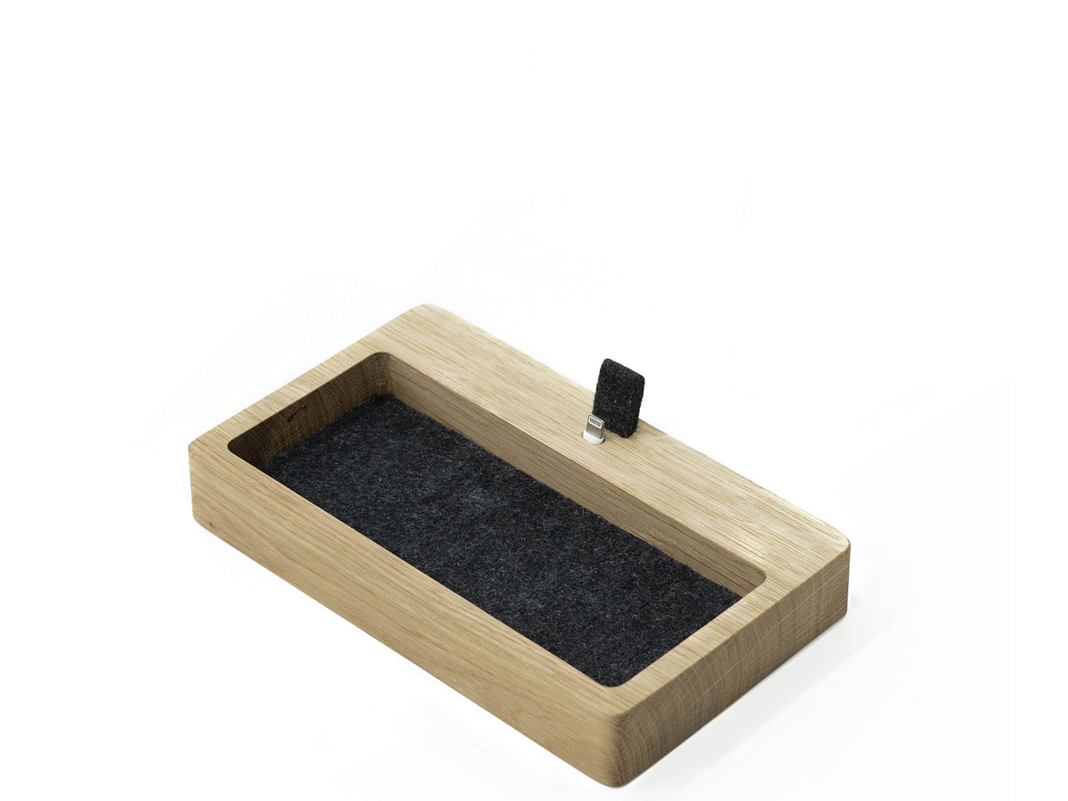 Oakywood Dock Organizer Oak - Houten Catchall met Lightning Dock