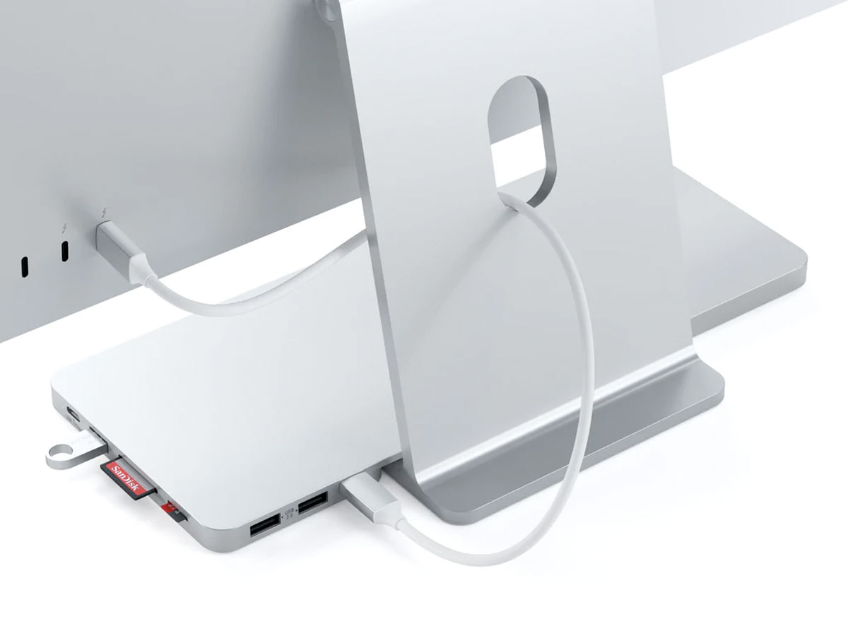 Satechi USB-C Slim Dock & SSD Enclosure voor 24” iMac - Zilver