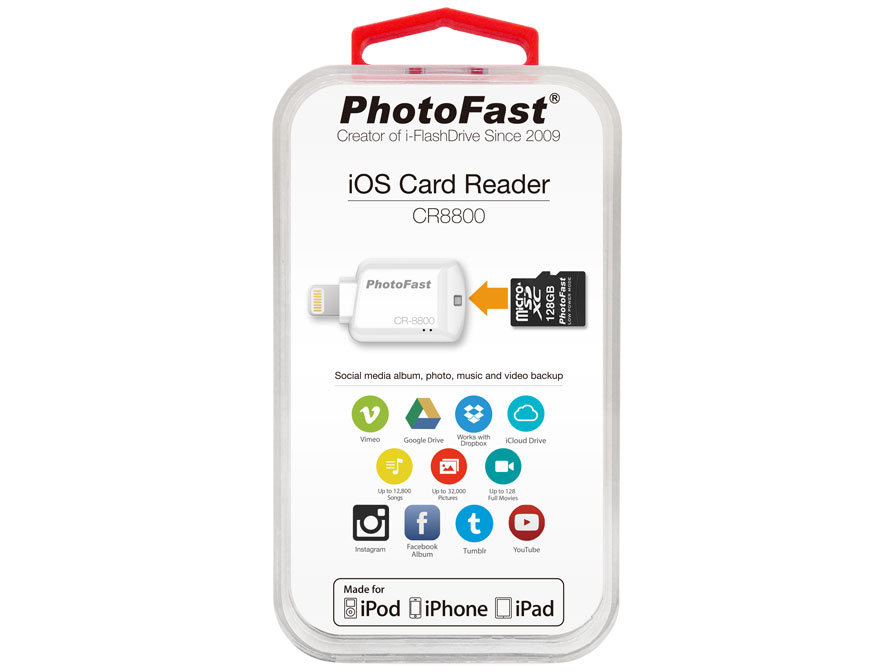 Photofast Lightning Micro-SD Kaartlezer iOS (CR-8800)