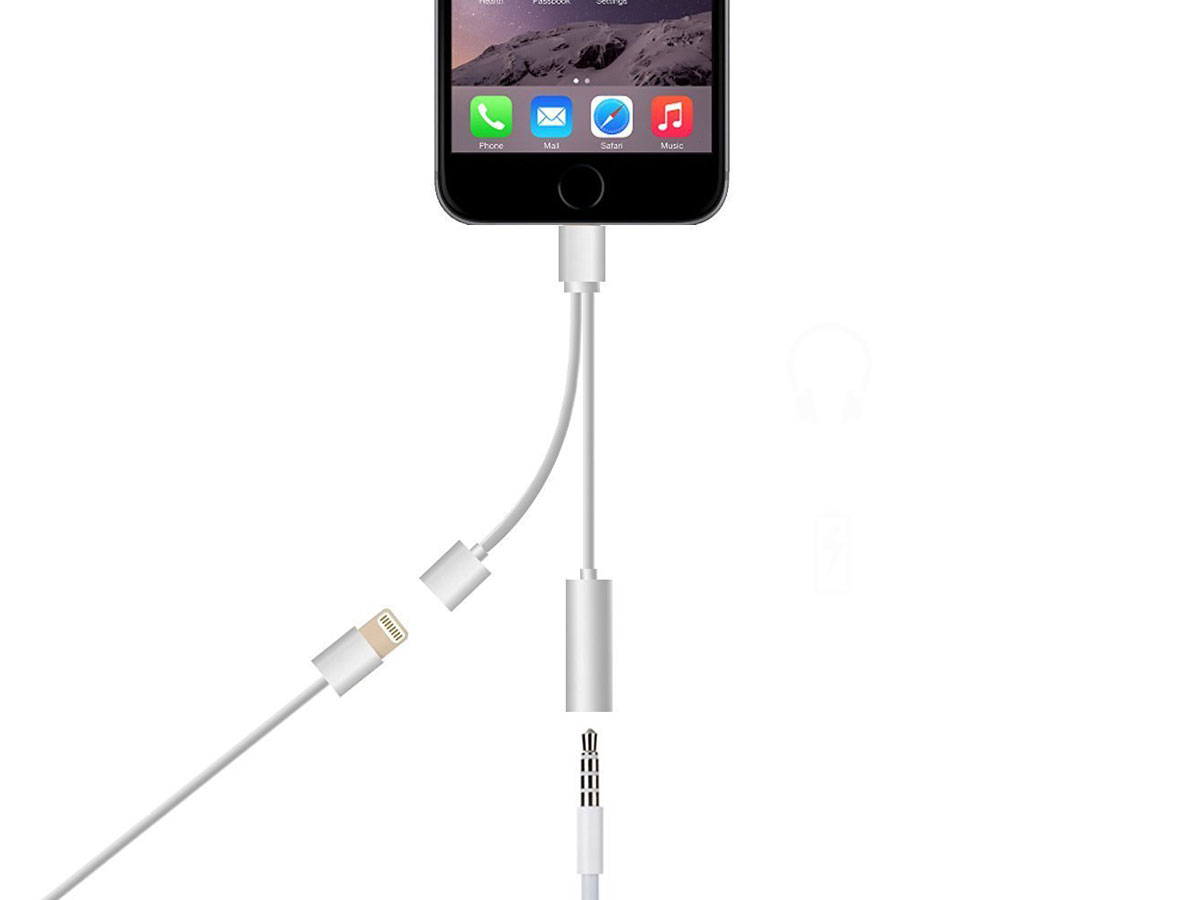 Lightning Splitter - iPhone Opladen en Muziek tegelijk
