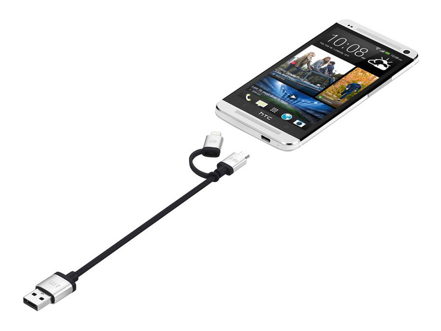 Just Mobile AluCable Duo Mini - Lightning & Micro-USB