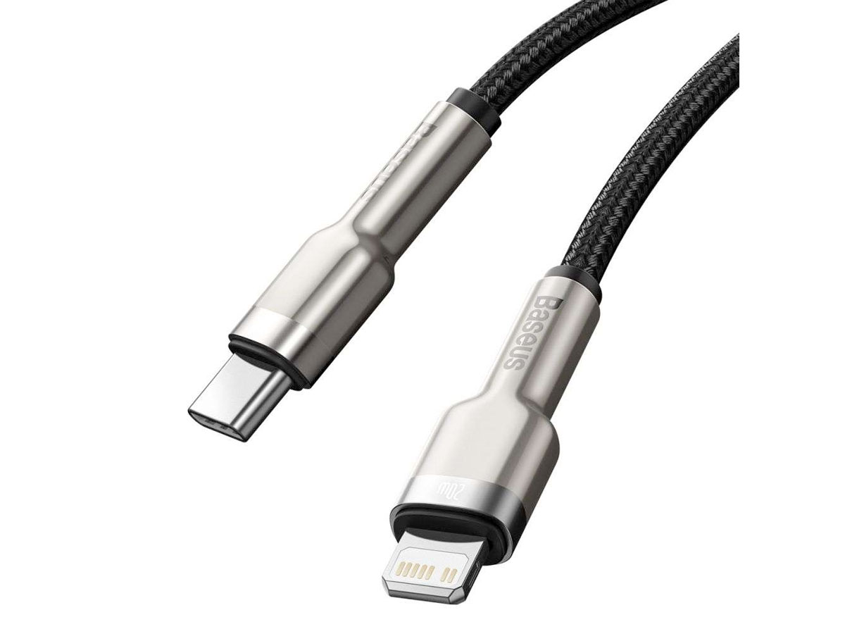 Baseus Korte USB-C naar Lightning Kabel PD 20W - 25cm