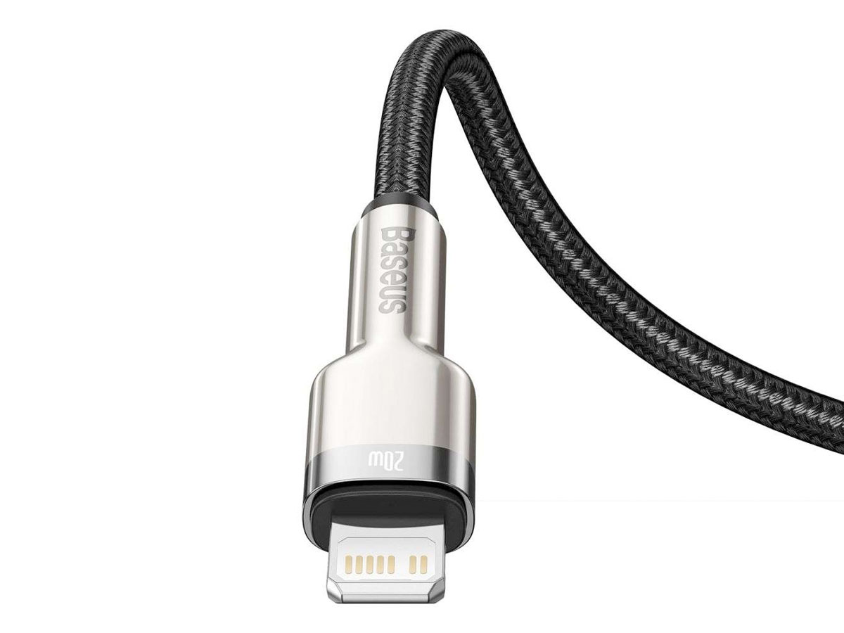 Baseus Korte USB-C naar Lightning Kabel PD 20W - 25cm