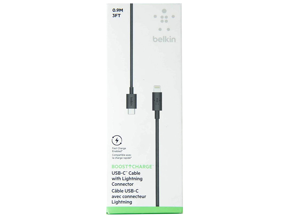 Belkin USB-C naar Lightning Kabel 90cm Zwart