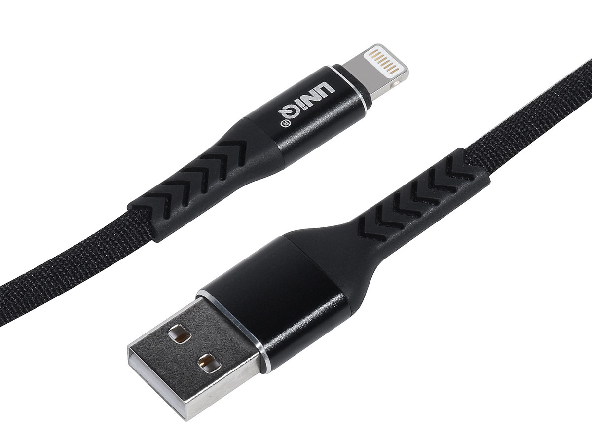 Lightning USB Kabel Kort 20cm - Nylon Geweven