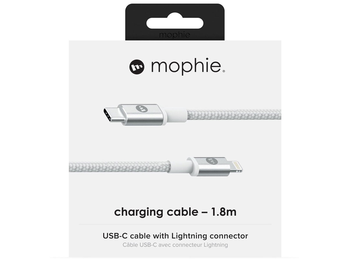 Mophie USB-C naar Lightning Kabel 180cm Wit