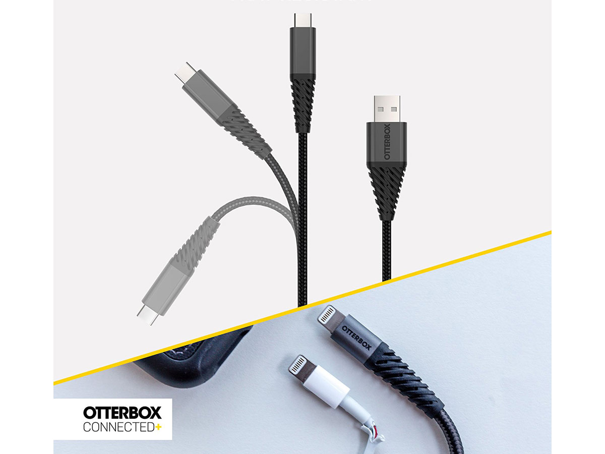 Otterbox Connected+ Sterke Lightning USB Kabel 1 Meter