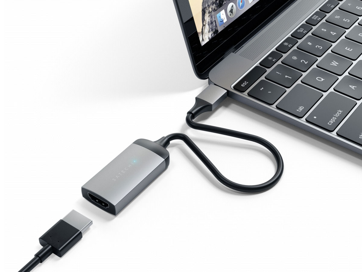 Satechi Aluminium USB-C naar HDMI 4K adapter