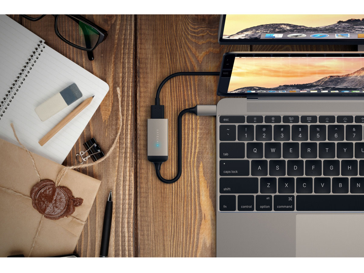 Satechi Aluminium USB-C naar HDMI 4K adapter