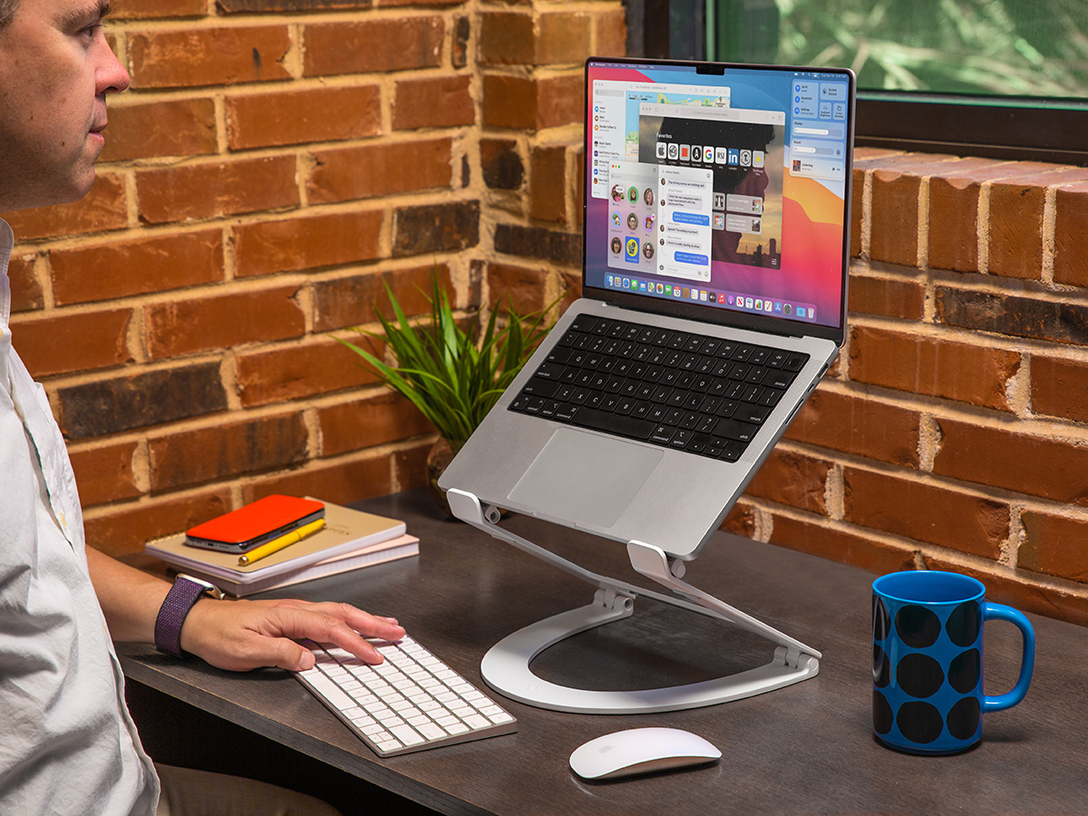 Twelve South Curve Flex Laptop Stand Wit - Laptop MacBook Standaard
