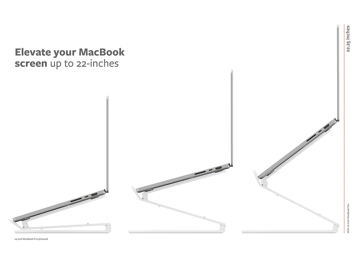 Twelve South Curve Flex Laptop Stand Zwart - Laptop MacBook Standaard