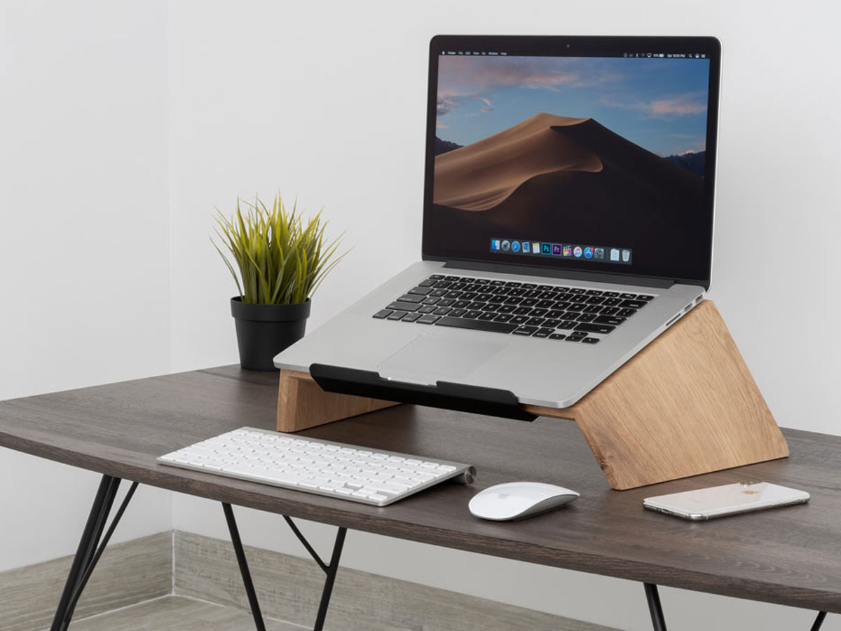 Oakywood Laptop Stand Oak - Houten MacBook Laptop Standaard