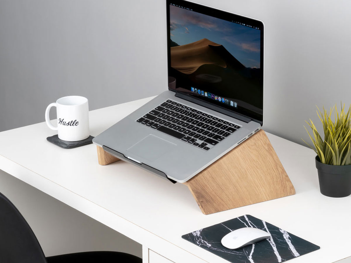 Oakywood Laptop Stand Oak - Houten MacBook Laptop Standaard