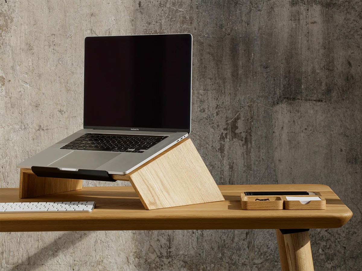 Oakywood Laptop Stand Oak - Houten MacBook Laptop Standaard