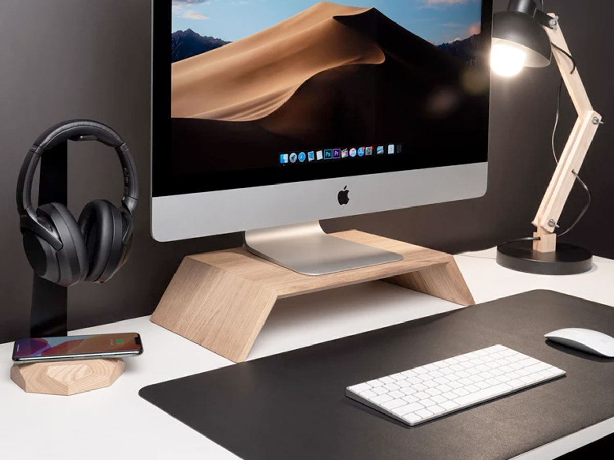 Oakywood Monitor Stand Oak - Houten iMac Beeldschermverhoger