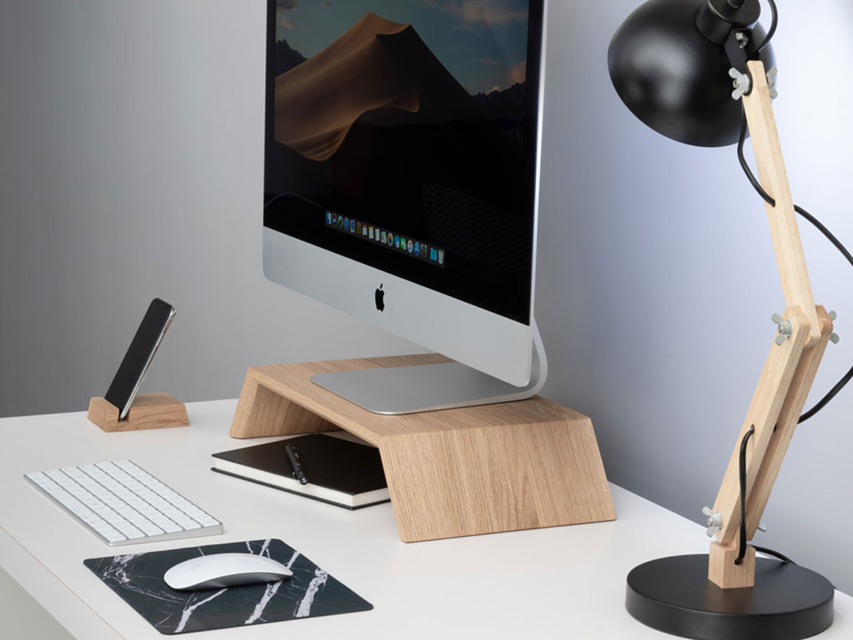 Oakywood Monitor Stand Oak - Houten iMac Beeldschermverhoger