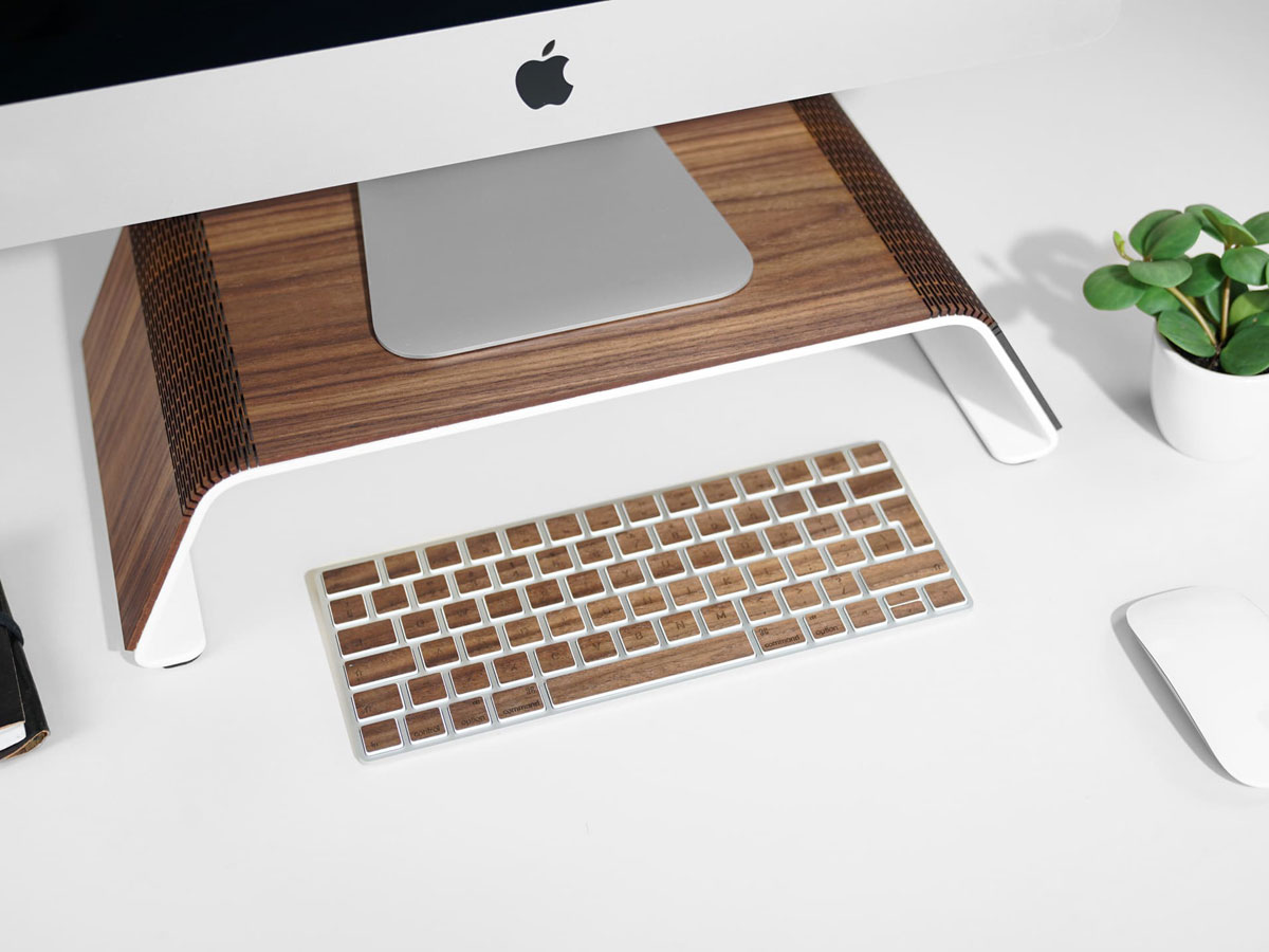 RAUW iMac Stand - Houten Design Monitor Standaard