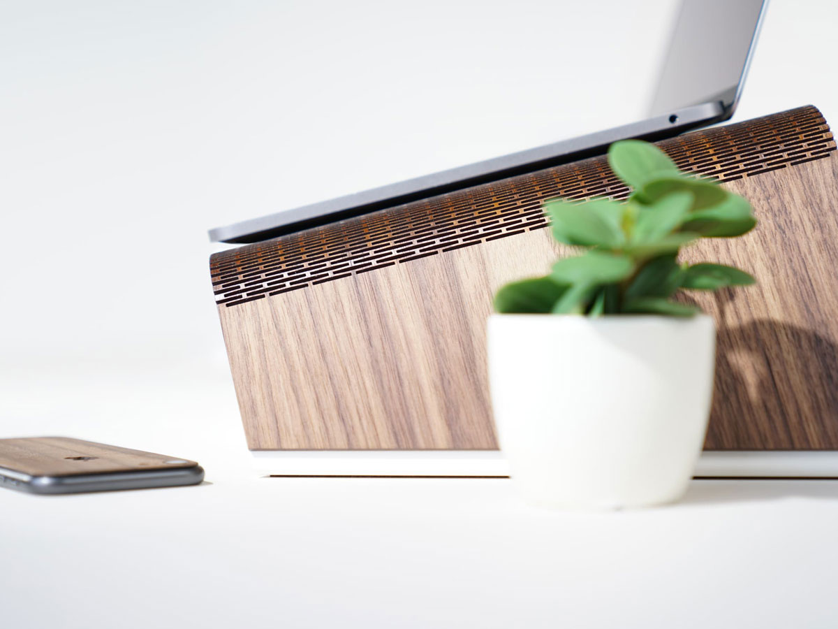 RAUW MacBook Stand - Houten Design Laptop Standaard
