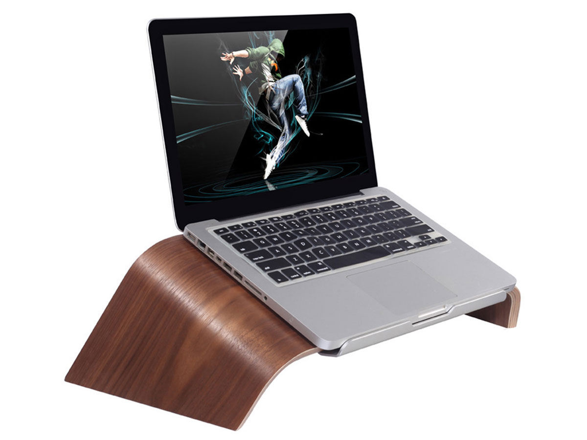 Samdi Houten Laptopstandaard Stand | Walnoot