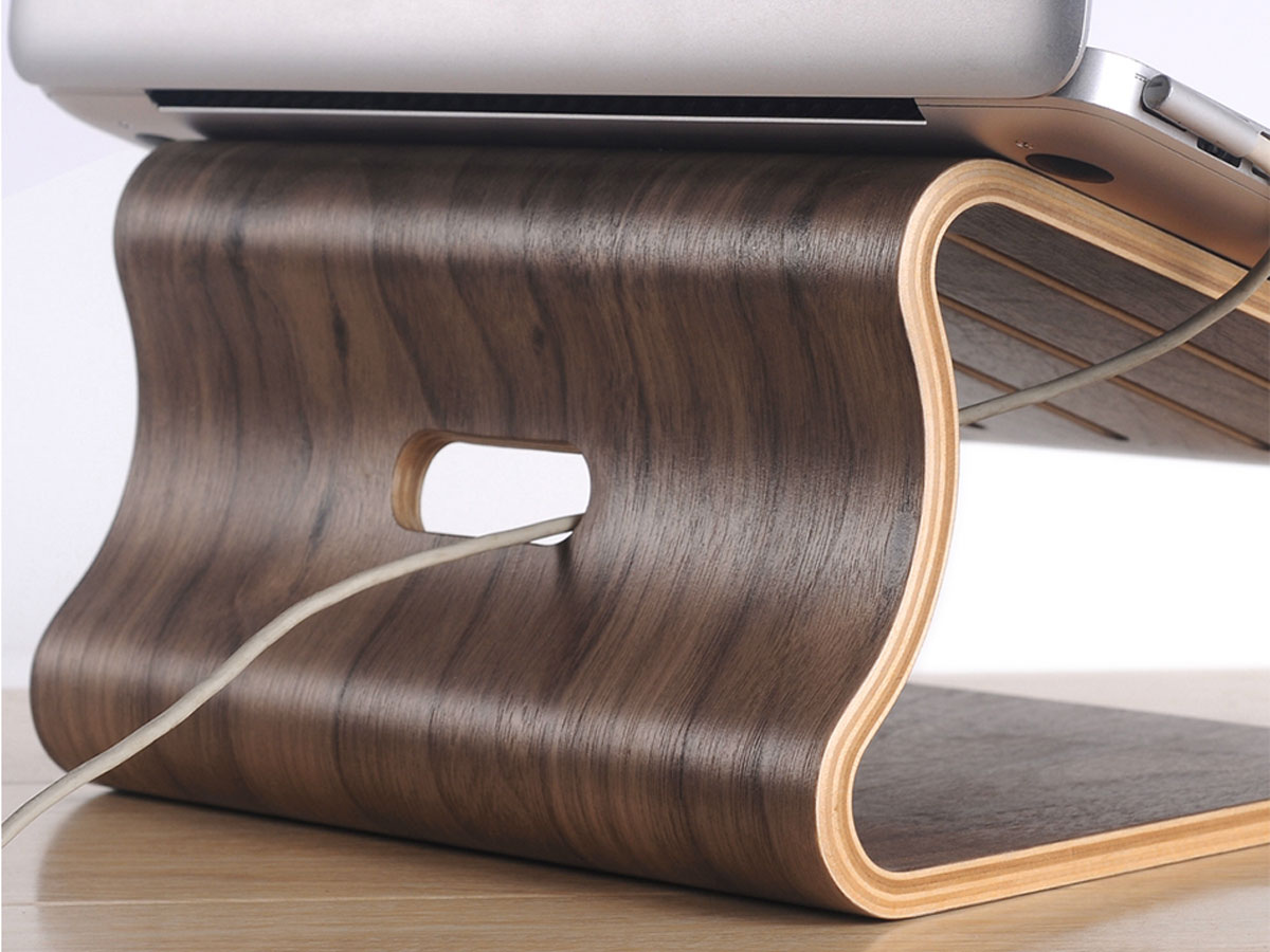 Samdi Houten MacBook Stand Laptopstandaard - Walnoot