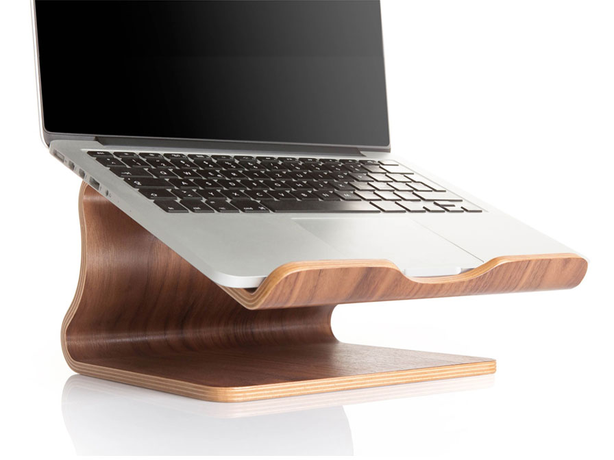 Samdi Houten MacBook Stand Laptopstandaard - Walnoot