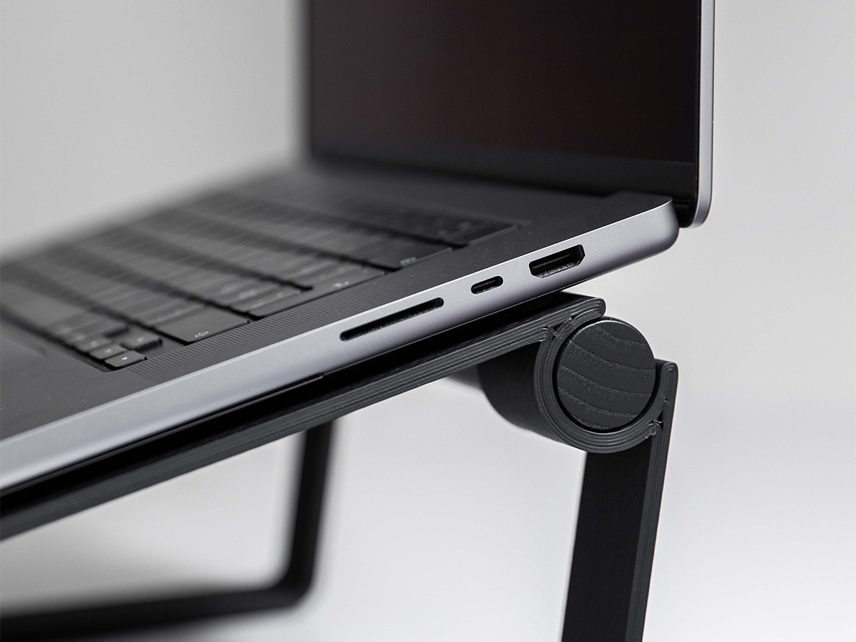 Tons Laptop Work Stand Large Matt Black - MacBook Standaard