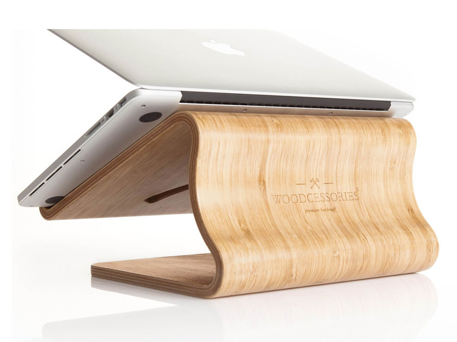Woodcessories EcoLift Bamboo - Houten Macbook Stand