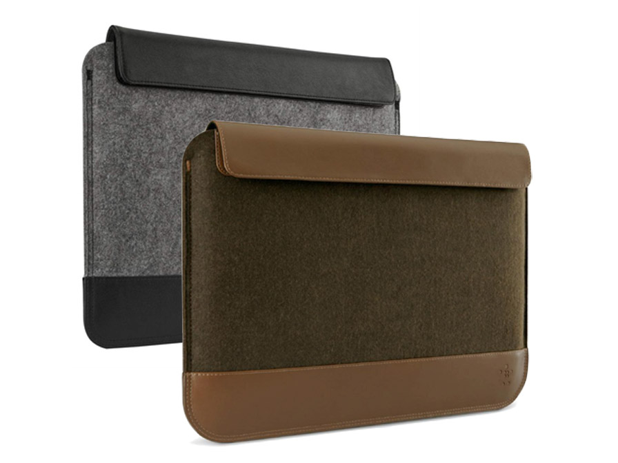 Belkin Felt Wool Lederen Sleeve voor Macbook & Ultrabook (13 inch)