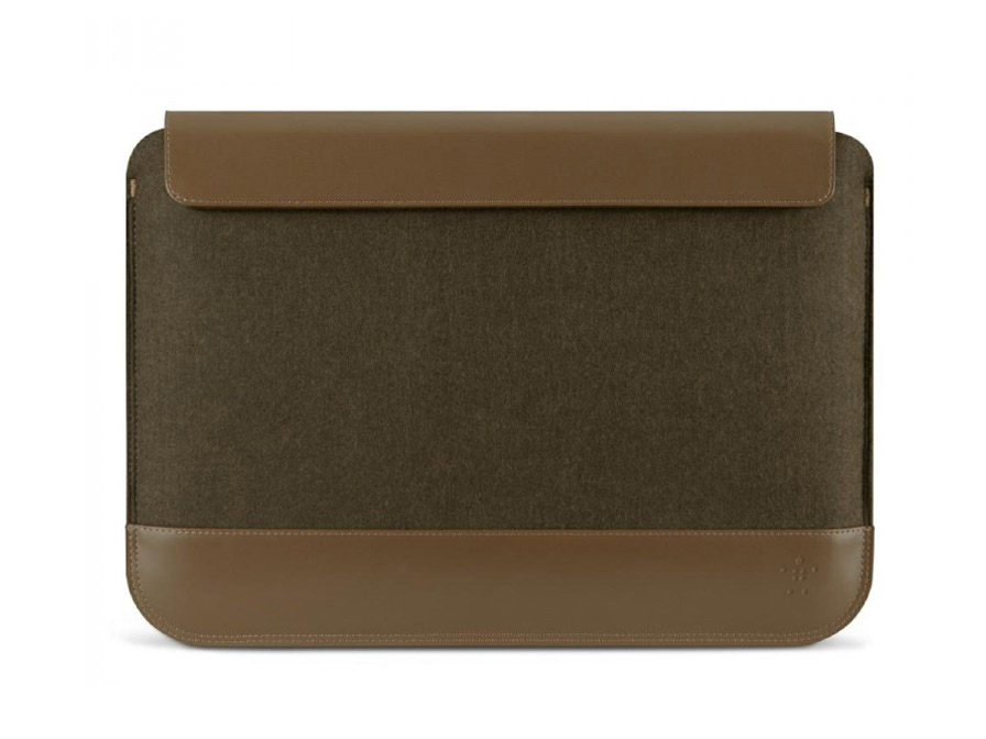 Belkin Felt Wool Lederen Sleeve voor Macbook & Ultrabook (13 inch)