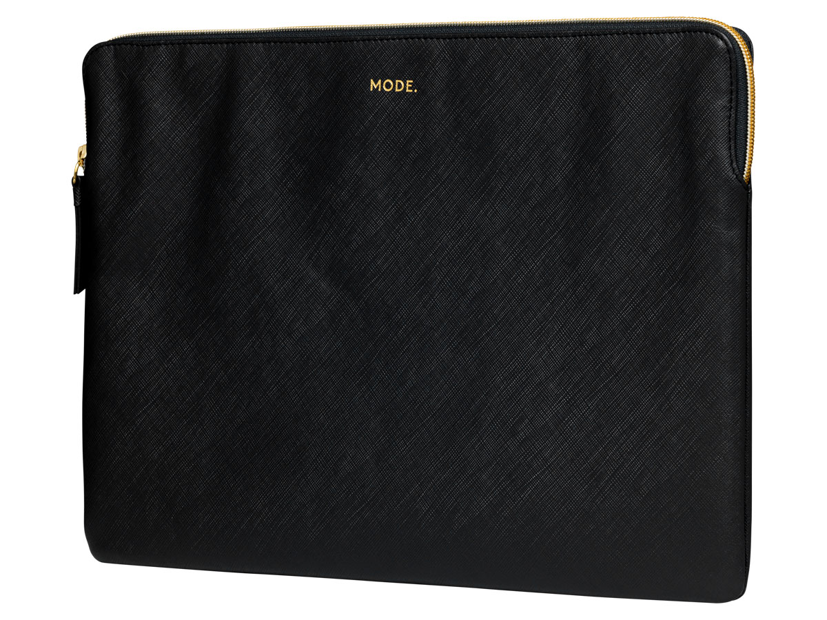 dbramante1928 MODE. Paris Sleeve Zwart Leer - MacBook Pro 16