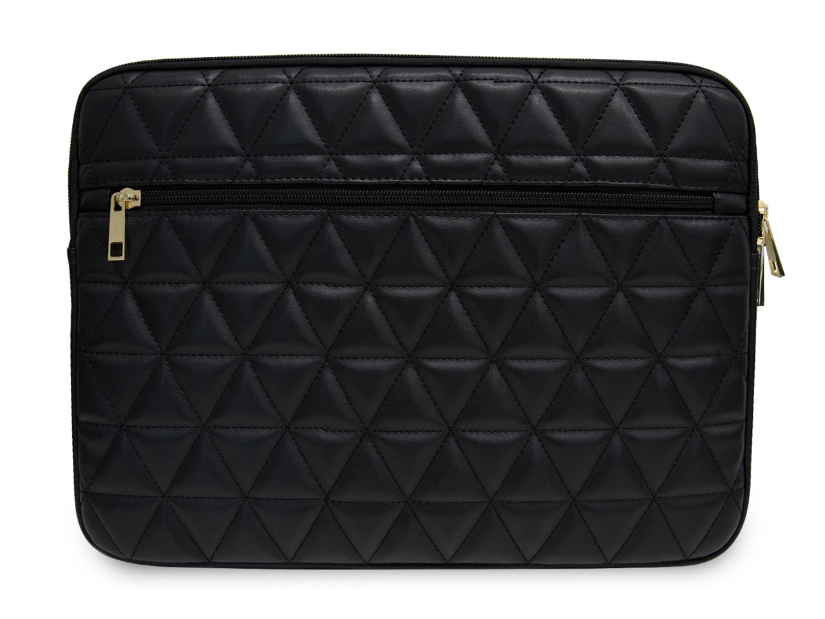 Guess Quilted Laptop Sleeve Zwart - 13 inch MacBook Hoes