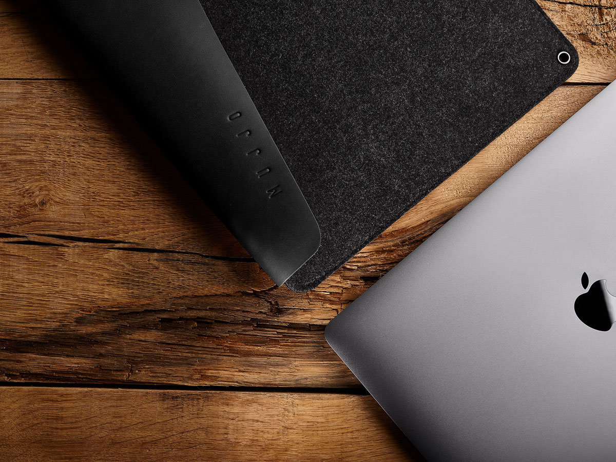 Mujjo Envelope Sleeve Zwart - MacBook Pro 16