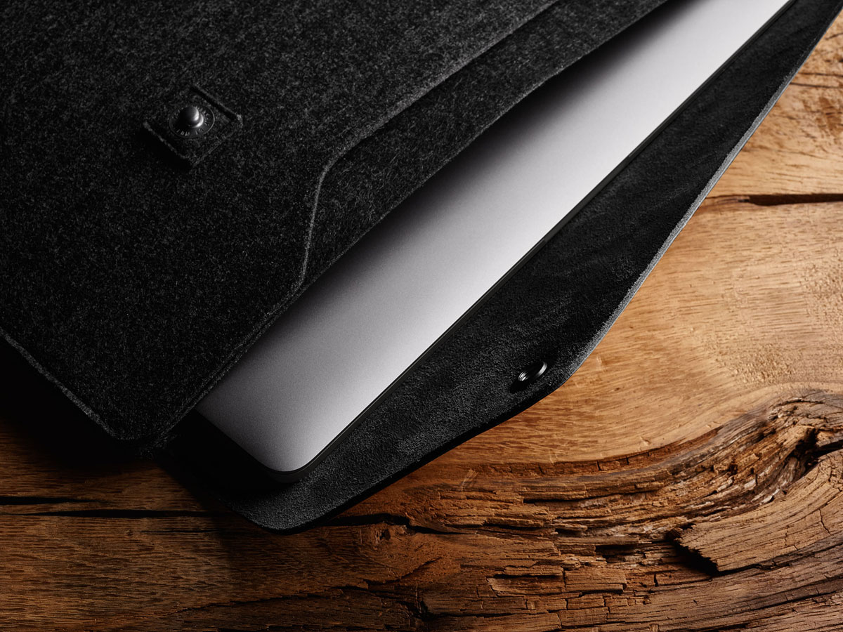 Mujjo Envelope Sleeve Zwart - MacBook Pro 16