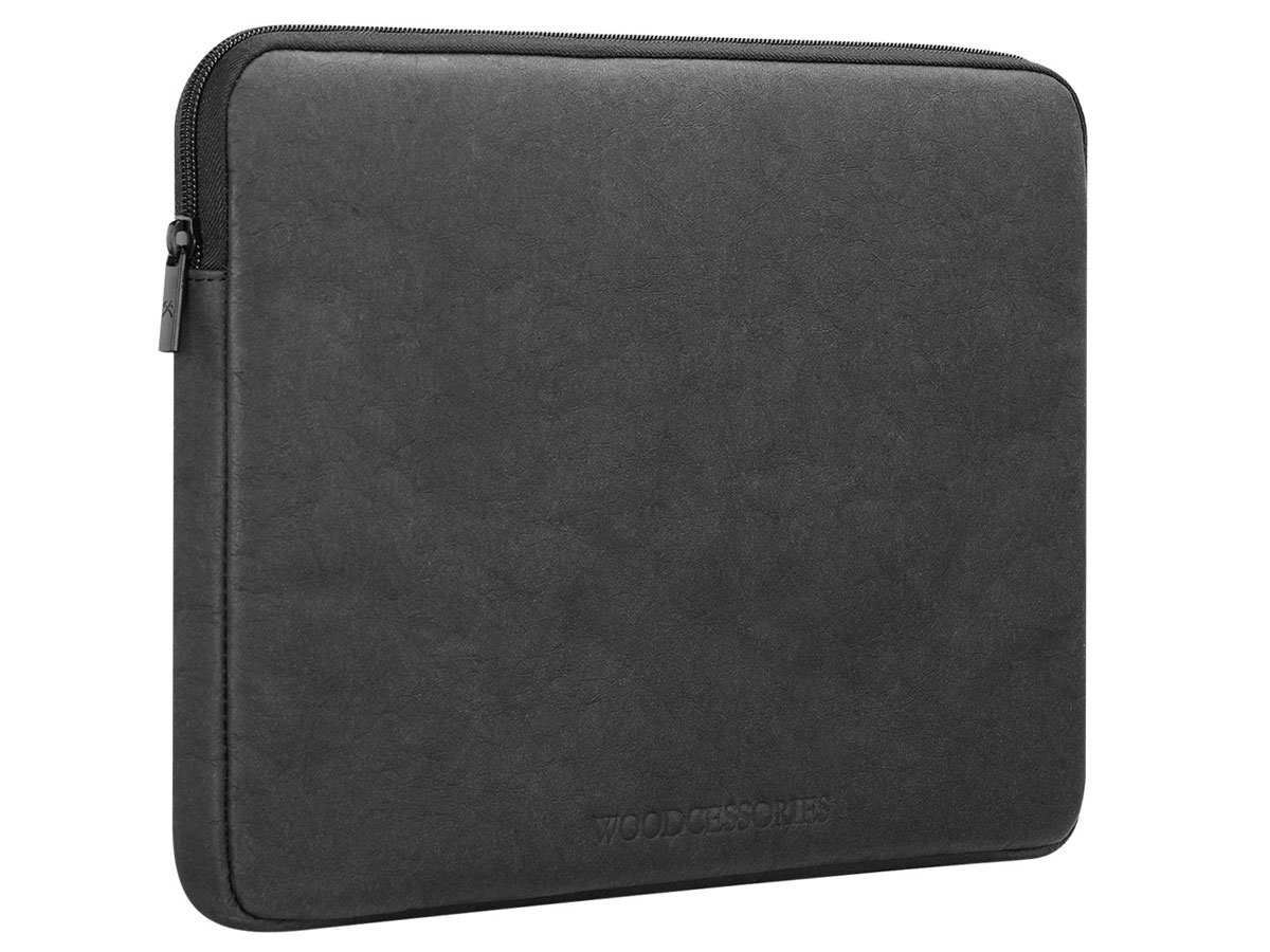 Woodcessories Eco Sleeve Zwart - Duurzame Laptop Hoes (13/14