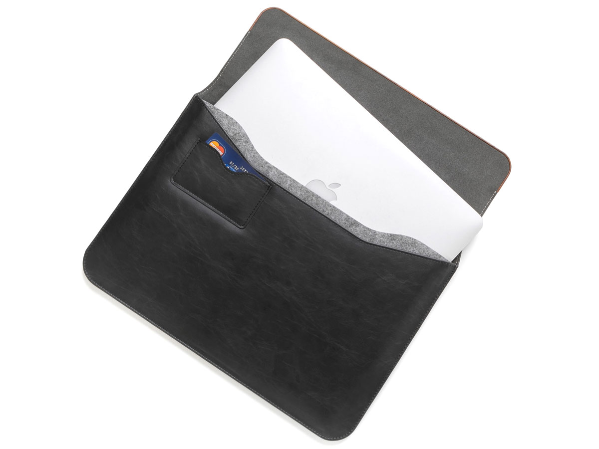Woodcessories EcoPouch Leer & Hout - MacBook Pro Sleeve 15