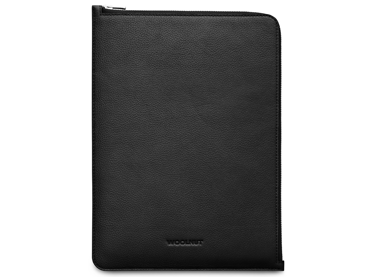 Woolnut Leather Folio Zwart - MacBook Pro 14