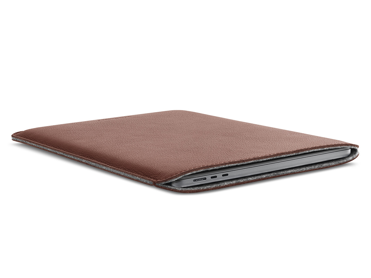 Woolnut Leather Sleeve Cognac - MacBook Air 15